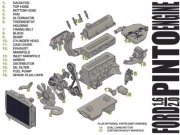 [사전 예약] C1-RSA04  1/24 FORD PINTO ENGINE UPGRADE SET