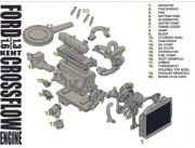 [사전 예약] C1-ESA01  1/24 FORD KENT CROSSFLOW ENGINE UPGRADE SET