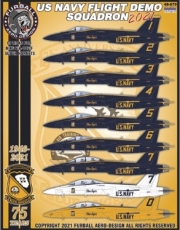 [사전 예약] FUR48-079 1/48 F/A-18E/F US Navy Flight Demo Team 2021