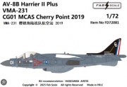 [사전 예약] FD72081 1/72 AV-8B+ VMA-231 2019