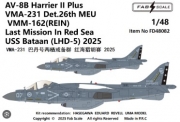 [사전 예약] FD48082 1/48 AV-8B+ VMA-231 Det.26th MEU 2025