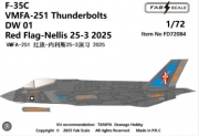 [사전 예약] Fa72084 1/72 F-35C VMFA-251 Thunderbolts 2025