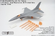 [사전 예약] Fa72100 1/72 F-16C Block50 Big set for Tamiya kit