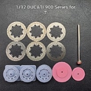 [사전 예약] D014 1/12 DUCATI 900 MHR NCR SS Brake Disc for Tamiya