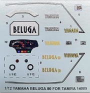 [사전 예약] MS029 1/12 YAMAHA BELUGA80(50) Decals for Tamiya 14005