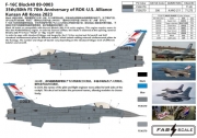 [사전 예약] FD48066 1/48 F-16C Block40 89-0003 90-0736 35th/80th FS  70th Anniversary of ROK-U.S. Alliance Kunsan AB Korea 2023（Photo-etched Parts Included）