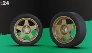[사전 예약] TK24129 1/24 BMW M3 Rally Speedline rims 1:24