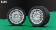 [사전 예약] TK24254 1/24 Ferrari 360GT wheels set 1:24