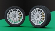 [사전 예약] TK24258 1/24 Skoda Fabia S2000 OZ tarmac rims 1:24