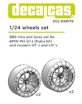 [사전 예약] DCL-PAR176 1/24 Rims and tyres set for 1/24 scale models: BBS rims for BMW M4 GT3