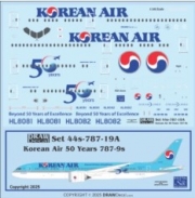 [사전 예약] 44-787-19A 1/144 Korean Air 50 Years 787-9 Dreamliners