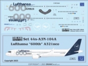 [사전 예약] 44-A3N-104A 1/144 Lufthansa Airbus A321neo 600th Airbus Aircraft