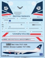 [사전 예약] 44-747-16A 1/144 British Airways &ldquo;Landor&rdquo; 747-100s