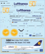[사전 예약] 44-747-102A 1/144 Lufthansa 50 Years 747-400