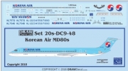 [사전 예약] 20-DC9-48 1/200 Korean Air MD80s