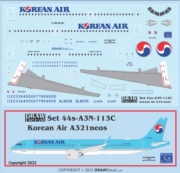 [사전 예약] 44-A3N-113C 1/144 Korean Air A321neos w/ Coroguard