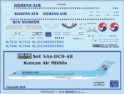 [사전 예약] 44-DC9-48 1/144 Korean Air MD80s