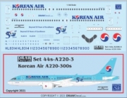 [사전 예약] 44-A220-3 1/144 Korean Air Airbus A220-300s
