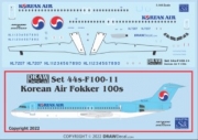 [사전 예약] 44-F100-11 1/144 Korean Air Fokker 100s