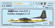 [사전 예약] 72-F27-1 1/72 US Army &ldquo;Golden Knights&rdquo; Fokker 27