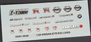 [사전 예약-재생산] HD01-0048 1/24 Nissan GTR R34 Metal LOGO