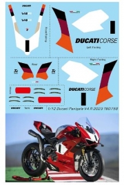 [사전 예약] TBD758 1/12 Decals Ducati Panigale V4 R 2023 TB Decal TBD758