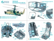 [사전 예약] QD48622 1/48 Ka-50 (blue-gray panels) 3D-Printed & coloured Interior on decal paper (Arma models)