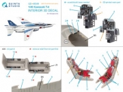 [사전 예약] QD+48349 1/48 Kawasaki T-4 3D-Printed & coloured Interior on decal paper (Hasegawa) (with 3D-printed resin parts)