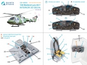 [사전 예약] QD+48454 1/48 Lynx AH-7 3D-Printed & coloured Interior on decal paper (Airfix) (with 3D-printed resin parts)