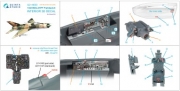 [사전 예약] QD+48550 1/48 MiG-21PF 3D-Printed & coloured Interior on decal paper (Eduard) (with 3D-printed resin parts)