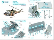 [사전 예약] QD35158 1/35 UH-1B 3D-Printed & coloured Interior on decal paper (Trumpeter)