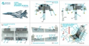 [사전 예약] QD48600 1/48 F-15D/F-15DJ 3D-Printed & coloured Interior on decal paper (Hasegawa)