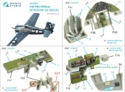 [사전 예약] QD48627 1/48 FM-2 Wildcat 3D-Printed & coloured Interior on decal paper (Hobby Boss)