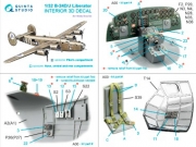 [사전 예약] QD32259 1/32 B-24D/B-24J Liberator, Pilot's compartment 3D-Printed & coloured Interior on decal paper (Hobby Boss)