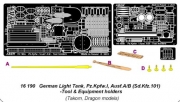[사전 예약] 16190 1/16 Pz.Kpfw. I, Ausf.A/B (Sd.Kfz. 101) Tool & Equipment holders