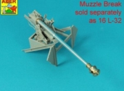 [사전 예약] 16L-32 1/16 Late muzzle brake to barrels in Pz.IVH; Stug.IIIG or PaK 40