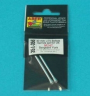 [사전 예약] 35L-356 1/35 40 mm L/70 Bofors barrels set for U.S. M247 Sergeant York