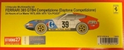 ST27-FR2414 1/24 FERRARI 365 GTB4　Competizione (Daytona Competizione) 24 Hours of LM (1972), "Ch POZZI" #39 Studio27