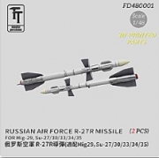 [사전 예약] FD480001 1/48 Russian R-27R Missile (2 pcs)