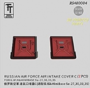 [사전 예약] RS480004 1/48 Russian Air Force Air Intake Cover for Su-27, 30, 33 & 35 (GWH, Minibase)