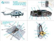 [사전 예약] QD+48483 1/48 Lynx HMA8 3D-Printed & coloured Interior on decal paper (Airfix) (with 3D-printed resin parts)