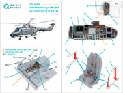 [사전 예약] QD+48484 1/48 Lynx Mk88A 3D-Printed & coloured Interior on decal paper (Airfix) (with 3D-printed resin parts)