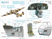 [사전 예약] QD48636 1/48 B-24D/B-24J Liberator. Pilot's compartment. 3D-Printed & coloured Interior on decal paper (HobbyBoss)