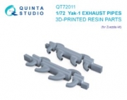 [사전 예약] QT72011 1/72 Yak-1 Exhaust pipes (Zvezda)