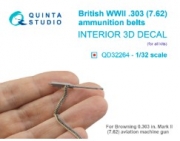 [사전 예약] QD32264 1/32 British WWII 0.303 ammunition belts (for all kits)