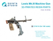 [사전 예약] QT48104 1/48 Lewis Mk.III Machine gun, 2 pcs (all kits)