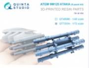 [사전 예약] QT72034 1/72 9M120 Ataka ATGM, six-pack kit (for all kits)