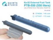 [사전 예약] QT48098 1/48 External Fuel Tank for Ka-52 PTB-550 (for all kits)