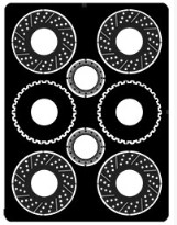 [사전 예약] 2161 1/24 Slotted and Cross Drilled Disc Brake Rotors