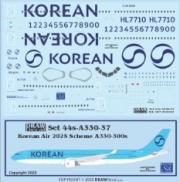 [사전 예약] 44-A330-37 1/144 Korean Air A330-300s 2025 Scheme